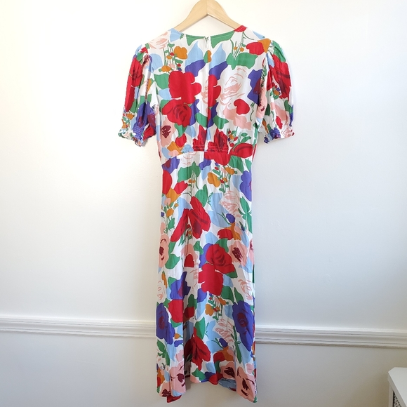 NWT Faithfull The Brand Anita Floral Midi Dress - Picture 12 of 16